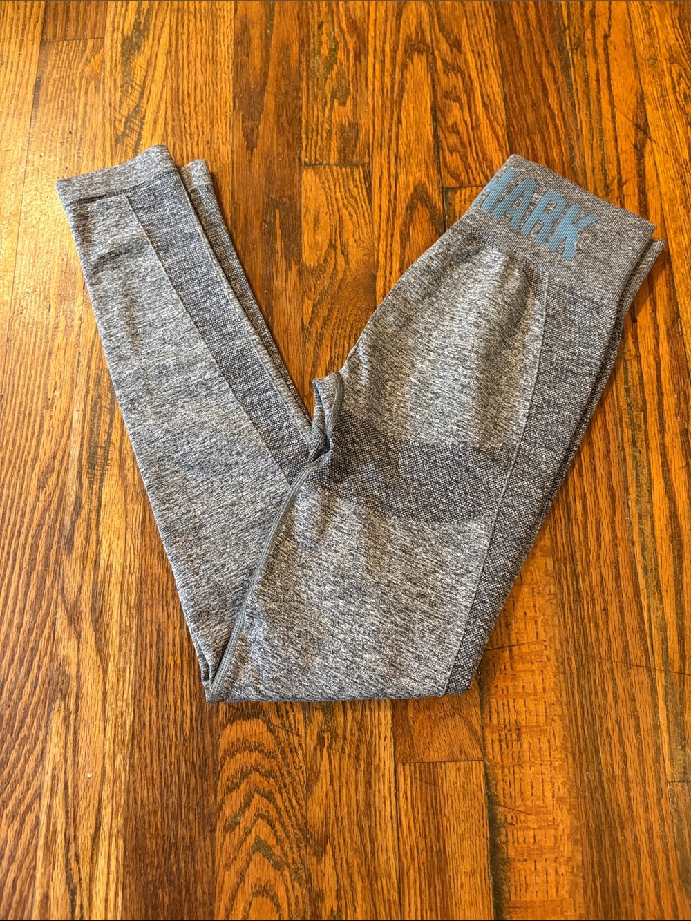 🎉Gymshark Grey Seamless High-Waist Leggings with Logo
